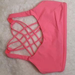 Lululemon Hot Pink Strappy Sports Bra